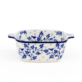 Miska ceramiczna kwadratowa H34 <br> 3206X Błękitny Ogród